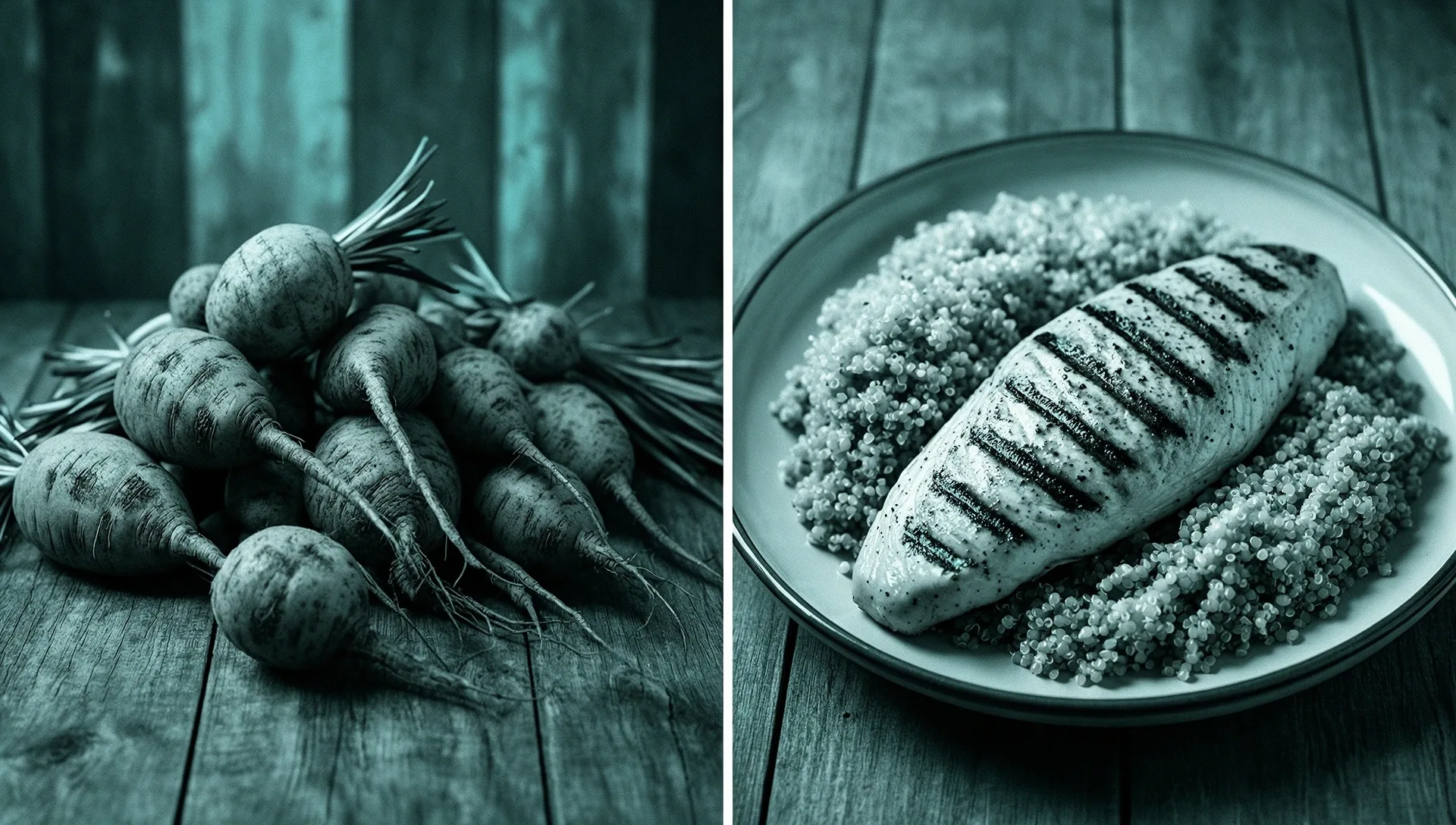 Comparison of food as raw material